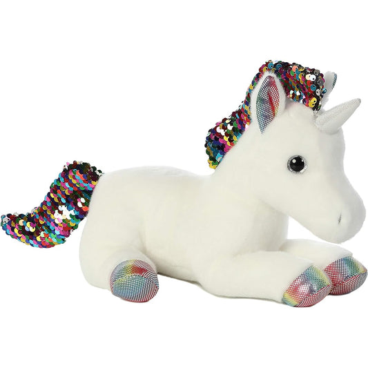 Aurora Christmas Items 11" Sparkly Rainbow Unicorn