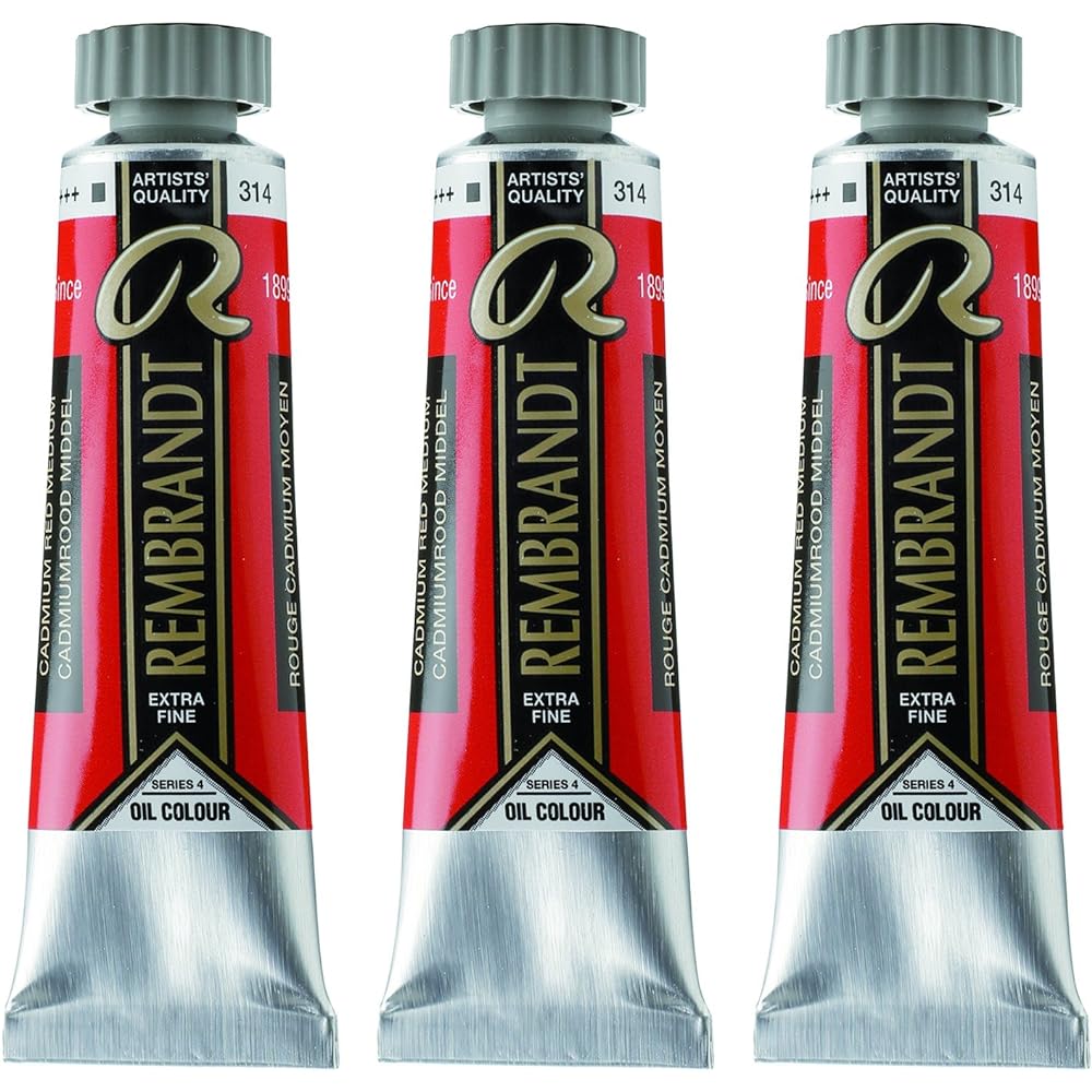 Talens oil paint Rembrandt 3-piece set cadmium red purple 40ml (No. 9)