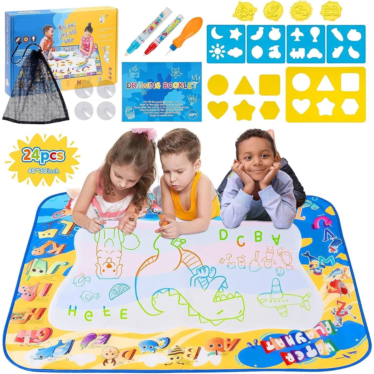 Kids Painting Writing Doodle Toy Mat (My ABC 40" x 32")