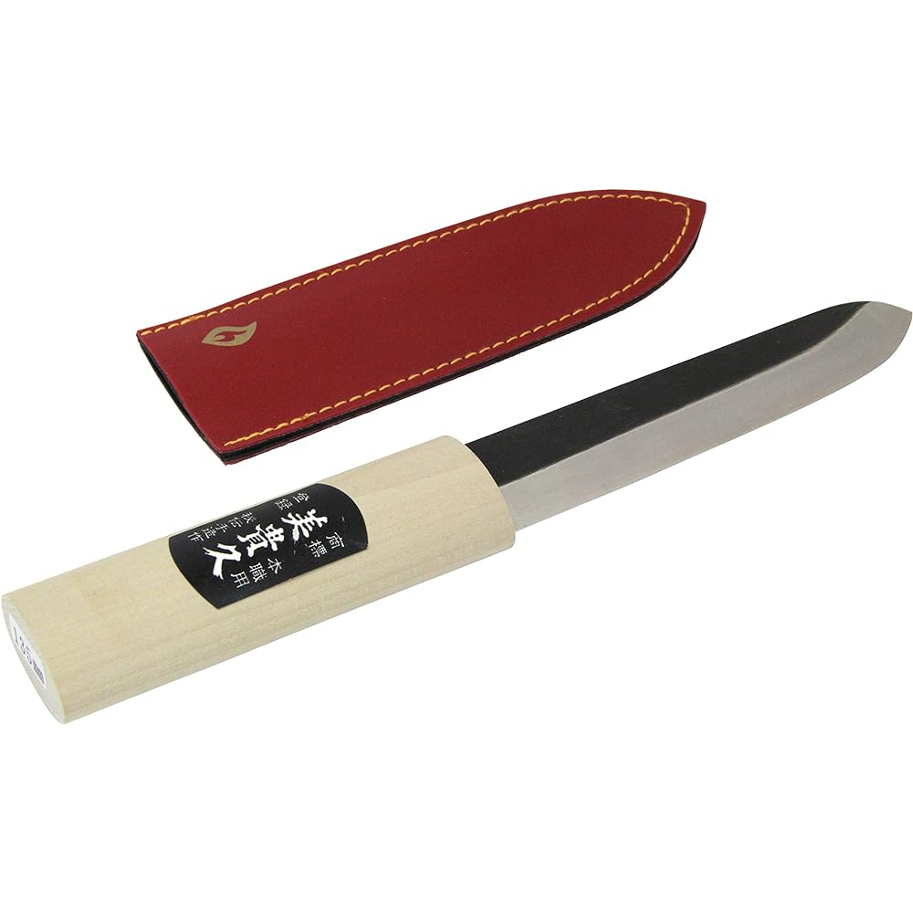 Mikihisa Makiri knife with sack 33-150B black 150mm