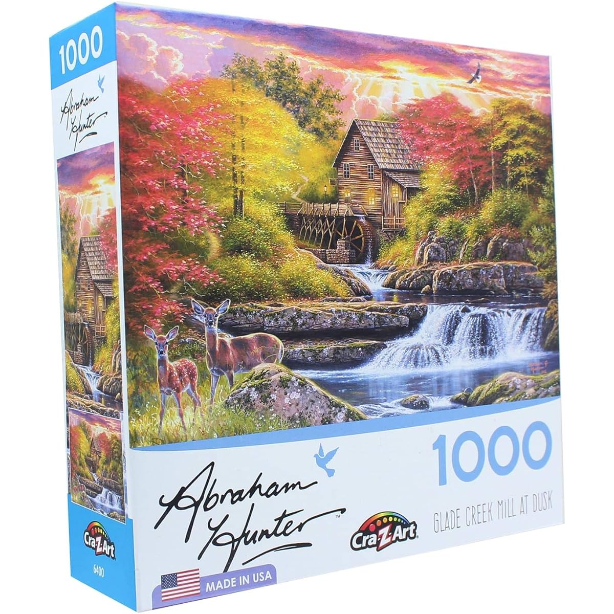 LPF Glade Creek Mill 1000 Piece Jigsaw Puzzle Artist: Abraham Hunter