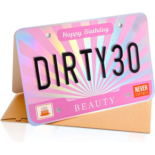 30th Birthday Card for Women - Best Friend Sister Daughter Granddaughter Birthday Card for Women Large 3D Size with Pop-up Text [9" x 6"] 30th Birthday Card 30 Years Old with Envelope and Sticker