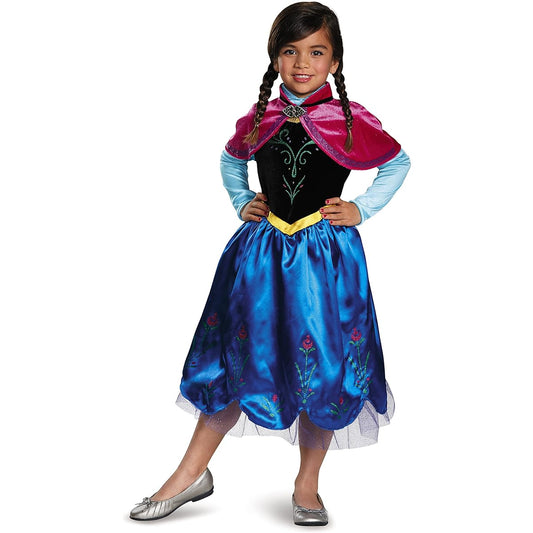 Anna Sparkle Deluxe Frozen Disney Costume XS/3T-4T