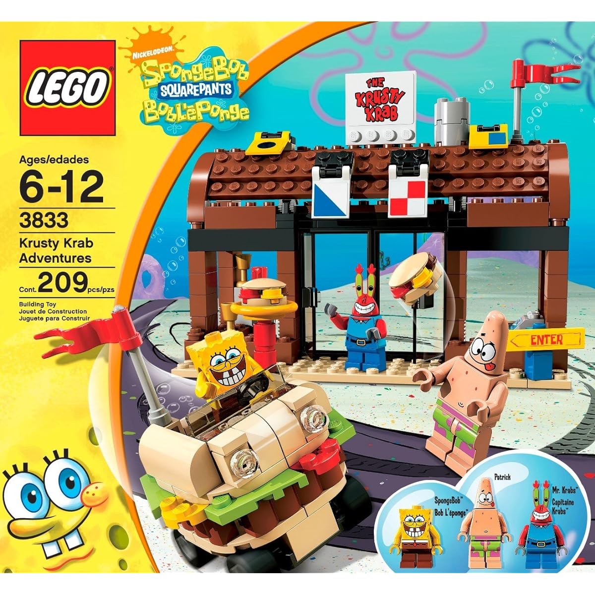 [SpongeBob] SpongeBob SquarePants LEGO Krusty Krab Adventures 3833 [Parallel import goods]