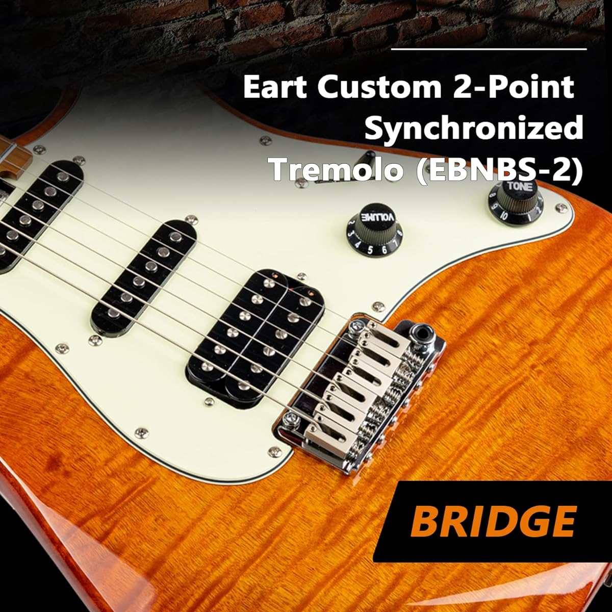 EART electric guitar, 6-string maple fingerboard solid body right-handed, stainless steel frets