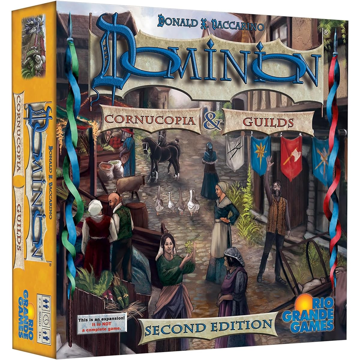 Rio Grande Games: Dominion Cornucopia & Guilds 2nd Edition - Expansion Deck Building Board Game, Harvest Time, Ages 14+, 2-4 Players, 30 Minutes