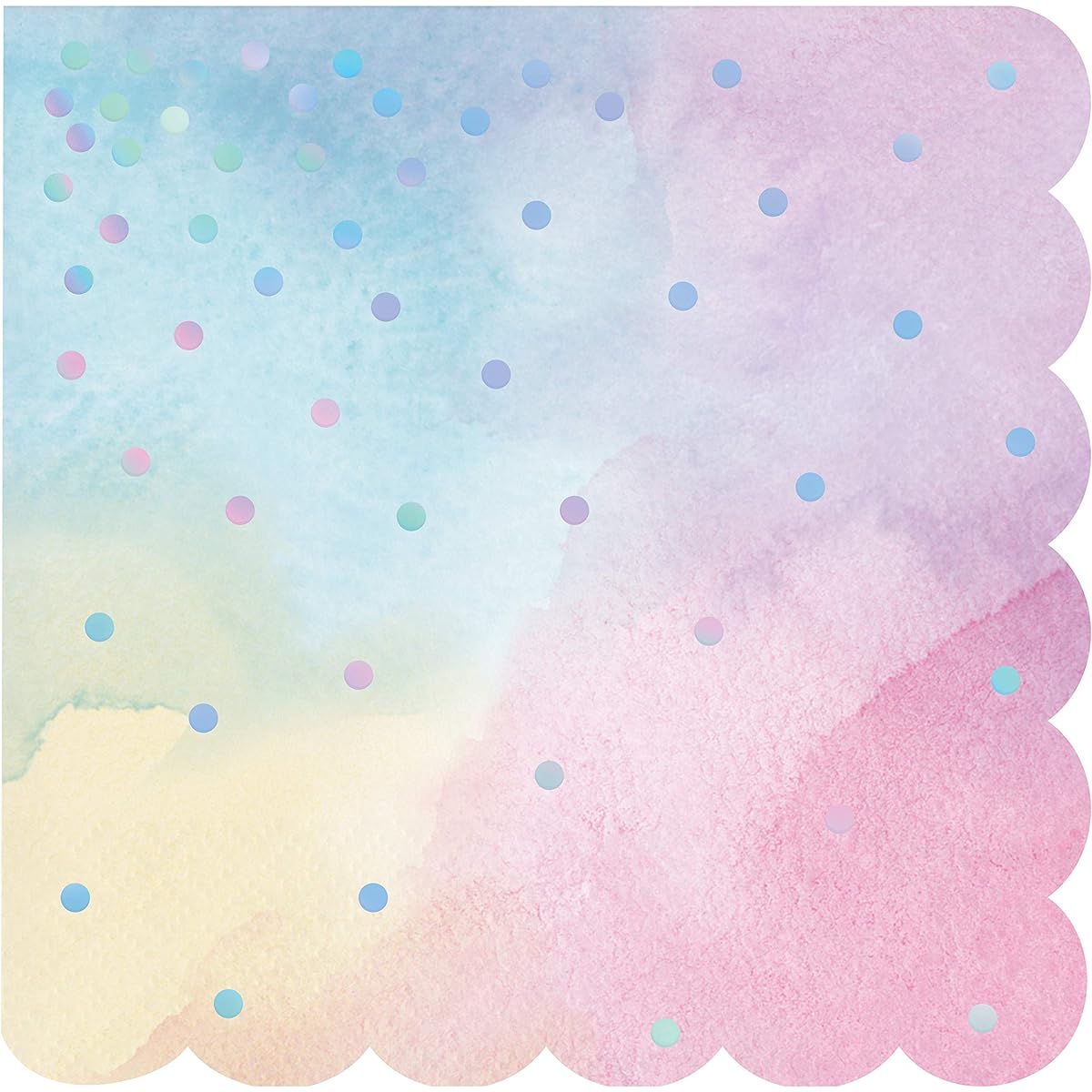 Pack of 16 Iridescent Party Napkins