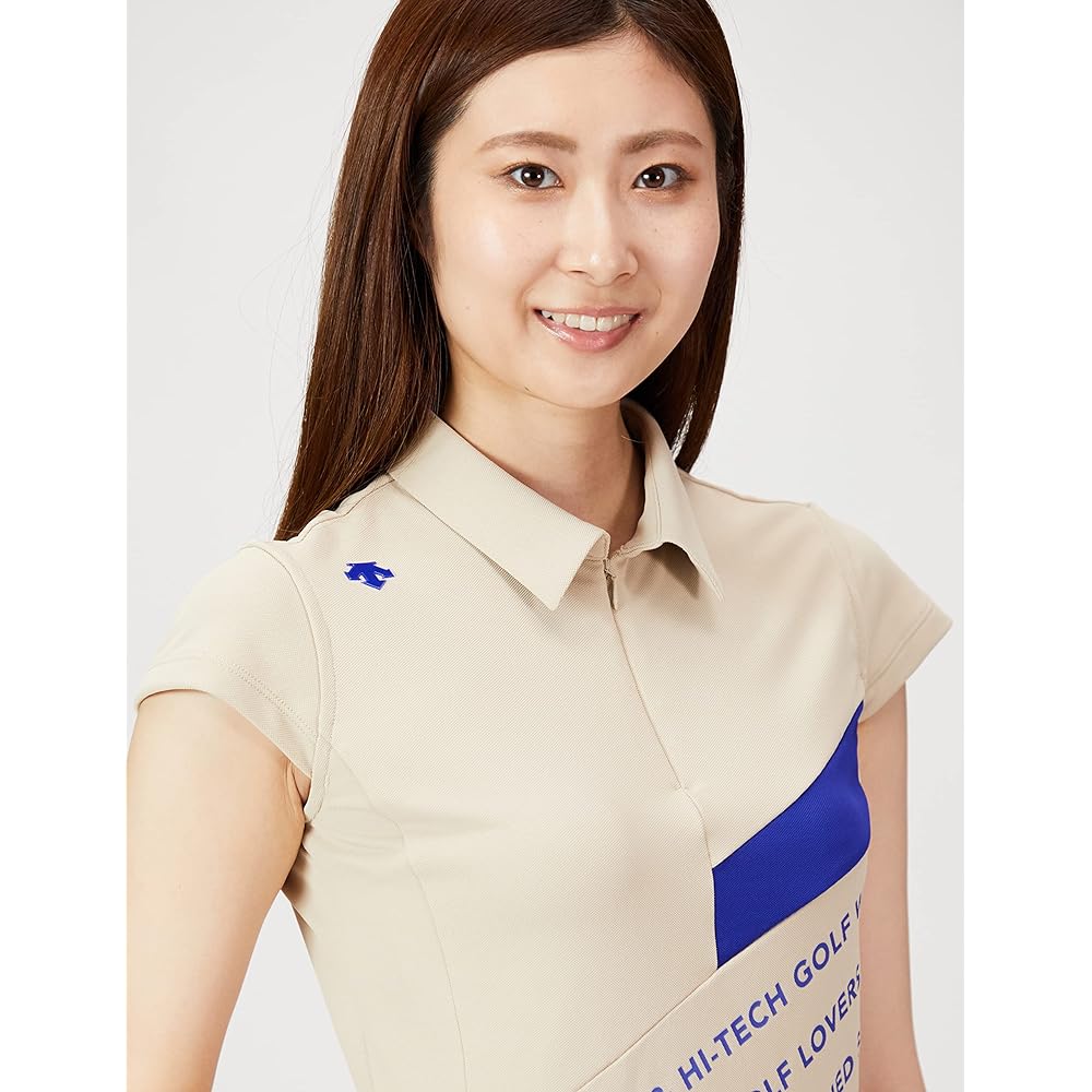 [DESCENTE] Golf Short Sleeve Shirt, Sleeve Shirt, Sweat Absorbent, Quick Drying, UV Care, UPF50+ DGWTJA10, Women's
