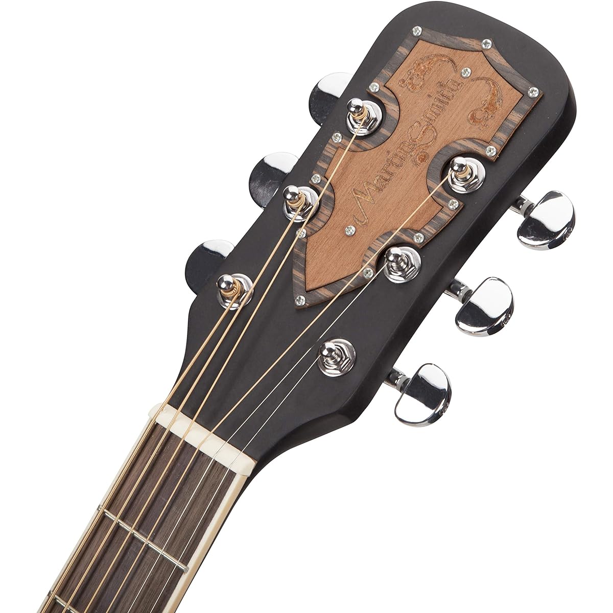 Martin Smith Acoustic Guitar Beginner Guitar Set Cutaway Natural (Tuner, Guitar Bag, Stand, Guitar Strings, Holder)