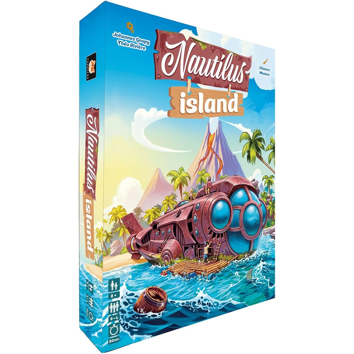 Nautilus Island | Family Board Game | Ages 8+ | 2-4 players | 20 minutes