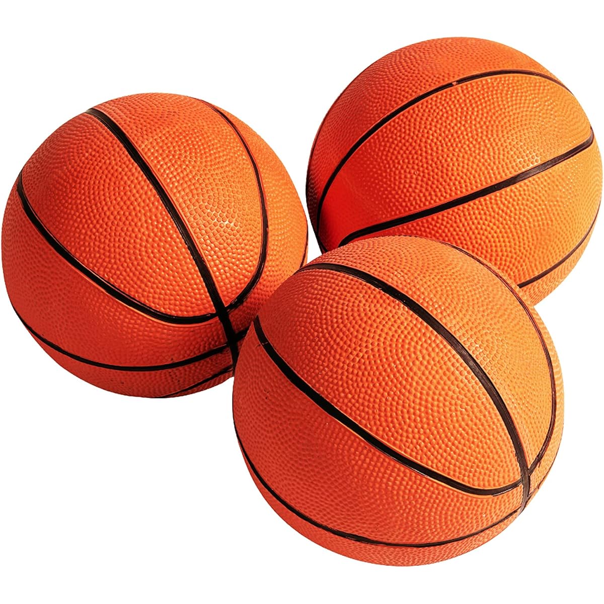 Hall of Games Arcade Basketball Replacement 7" Rubber Basketball Orange (3 Pack) (BG800Y21010)