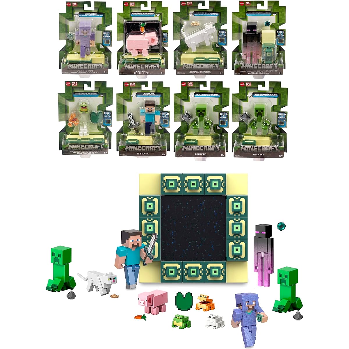 Minecraft Basic Figure K Assortment [Box of 8 figures] [Ages 6 and up] 986K-GTP08