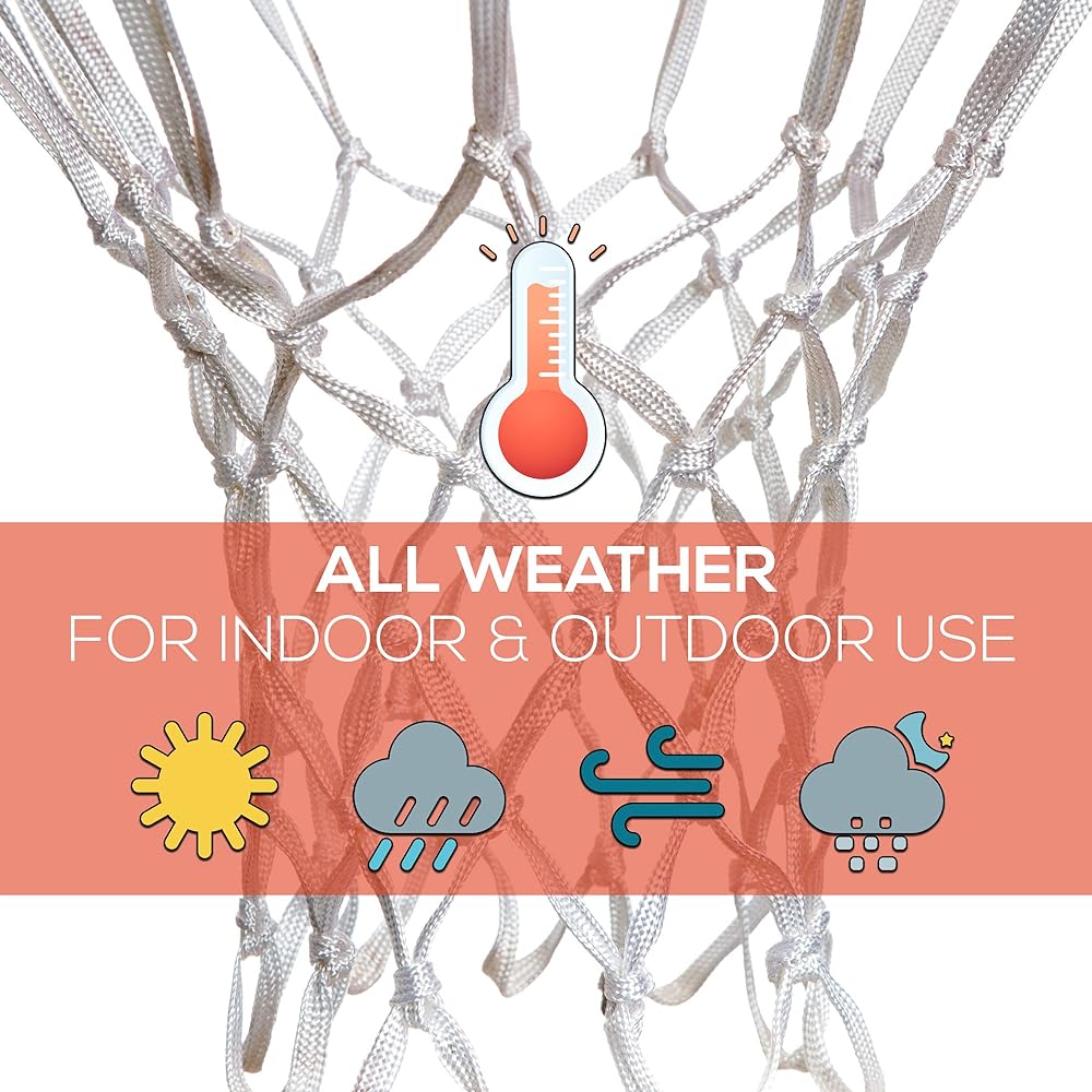 Better Line Premium Quality Professional Basketball Net All Weather Heavy Duty Thick Net (12 Loops)