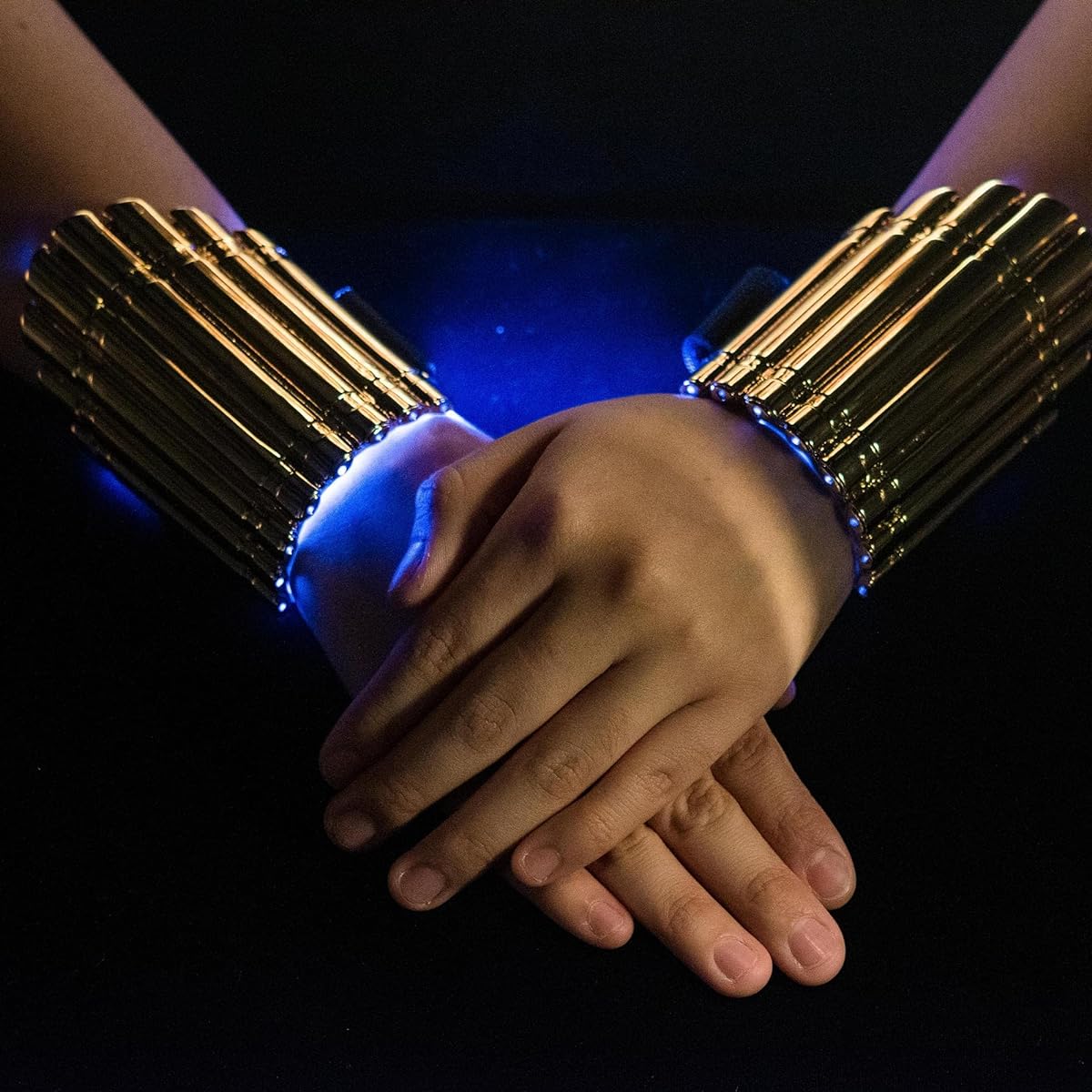 Marvel Black Widow Light Up LED Bracelet Belt Pin Replica Box Set