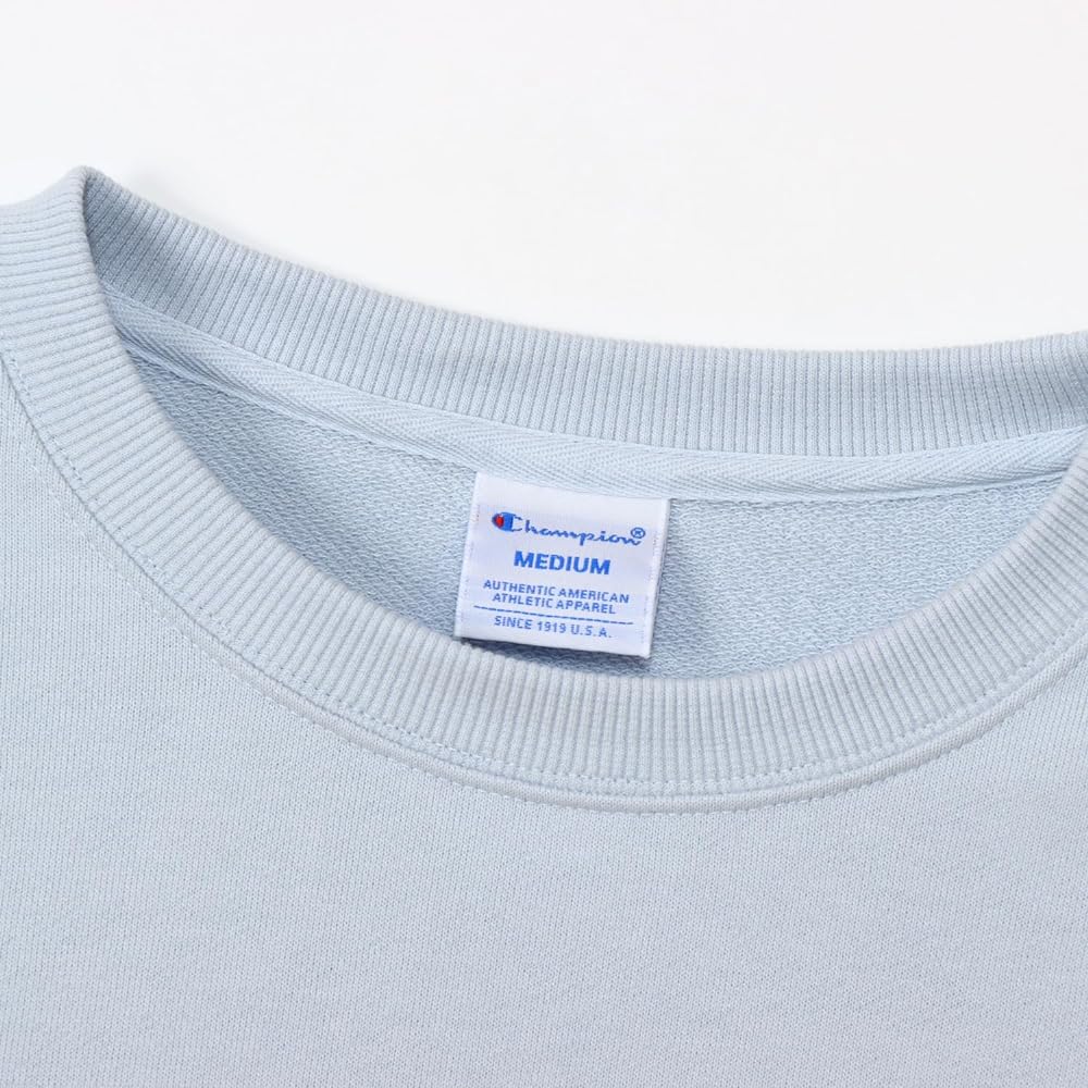 [Champion] Sweatshirt, Long Sleeve, Fleece, Embroidery, One Point Logo, Crew Neck Sweatshirt, Women's Basic, CW-Y018/CW-T013