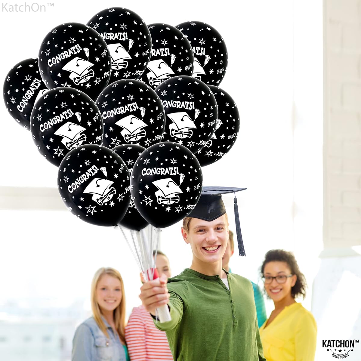 Graduation Party Supplies 2021 Graduation Print Balloons Set of 12 Black White Graduation Party Supplies 2021 2021 Graduation Party Decorations for School Kindergarten College