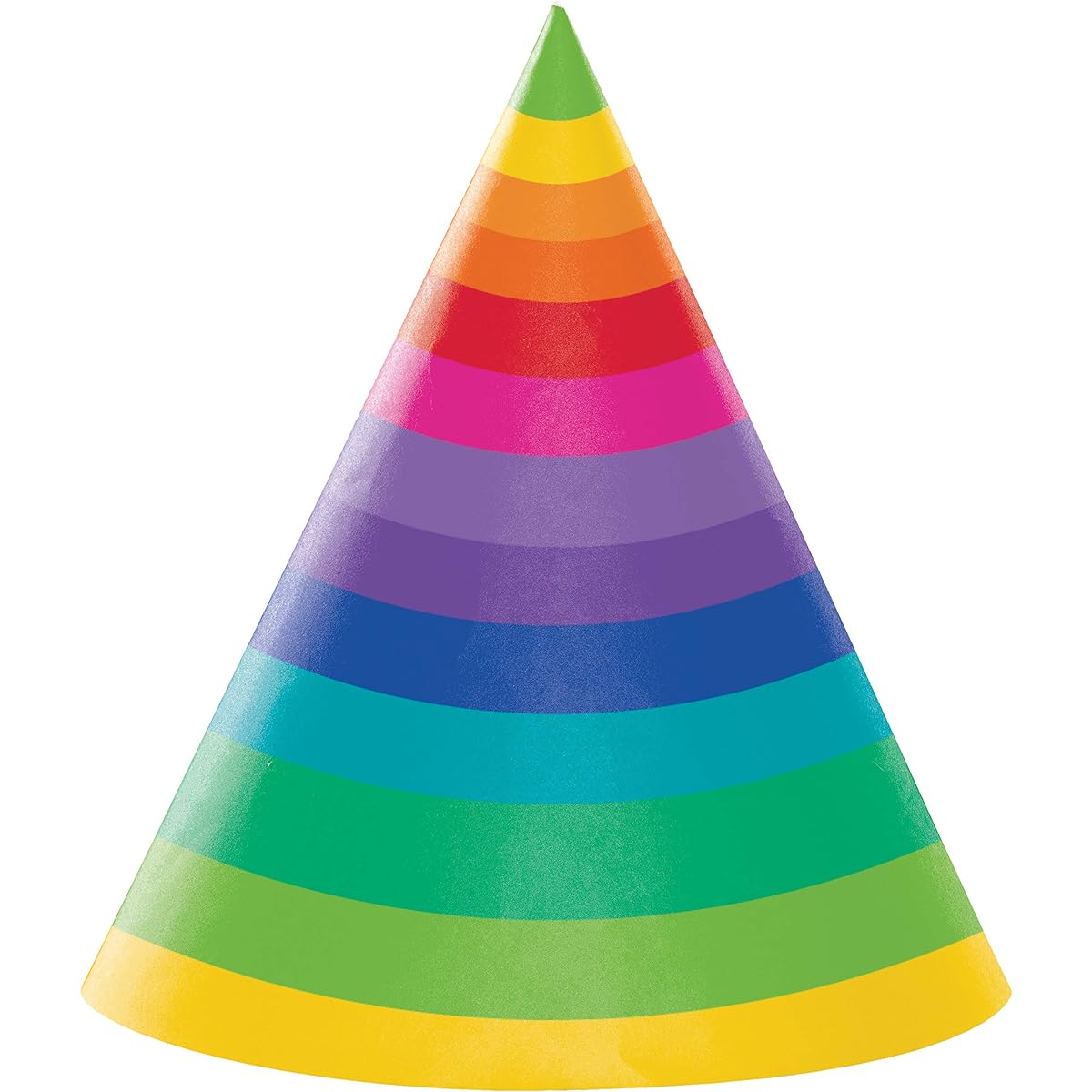 Rainbow adult party hats 24 pieces