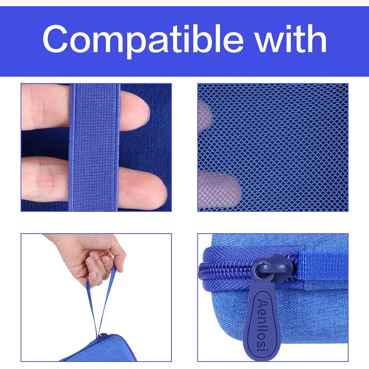 Aenllosi Hard Carrying Case for Handheld Game Console (Blue Case Only)