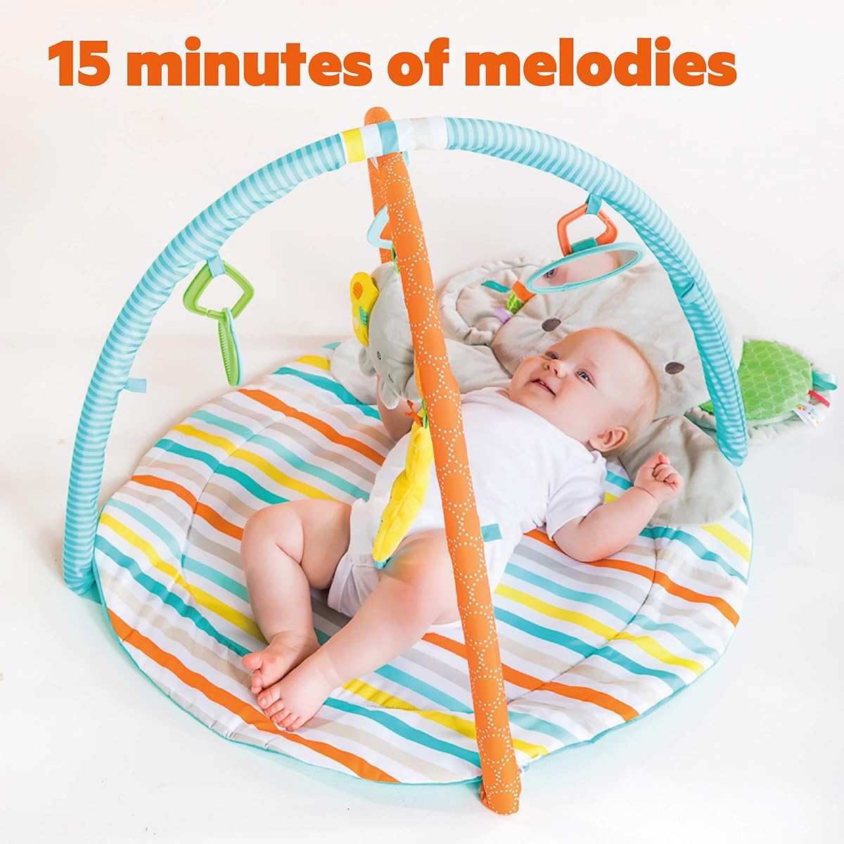 Kids II Japan Bright Starts Taggies Hug & Cuddle Activity Gym (10799) by Kids II Gray