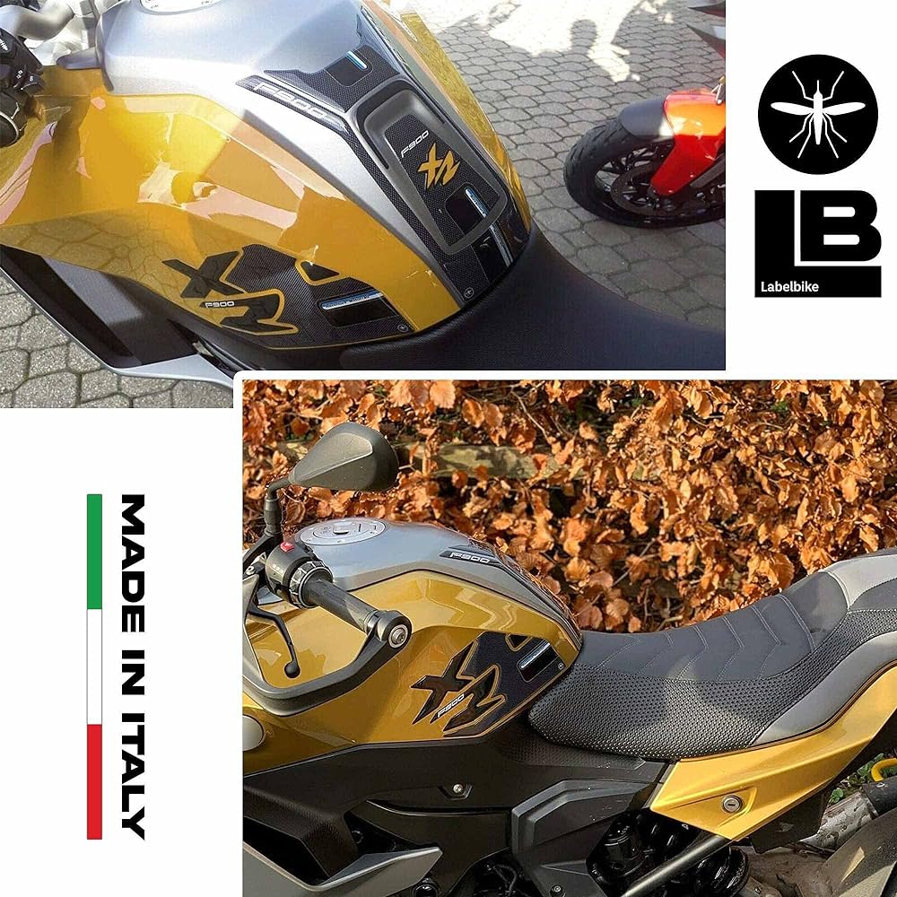 labelbike - Kit F900XR - 3 3D Gel Stickers Motorcycle Tank Protector Compatible with BMW F900XR