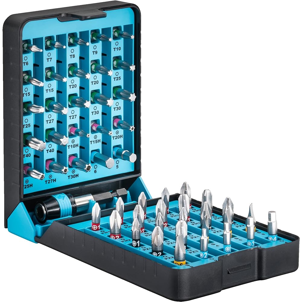 HAZET Driver Bit 51 Piece Set Output: Pozidrive Hexagon 6.3 (1/4 inch) Plus Tamper Resistant Torx Internal Hexagonal Slot Internal Torx BitE-Box [Regular Japanese Import Product] 2240N/51