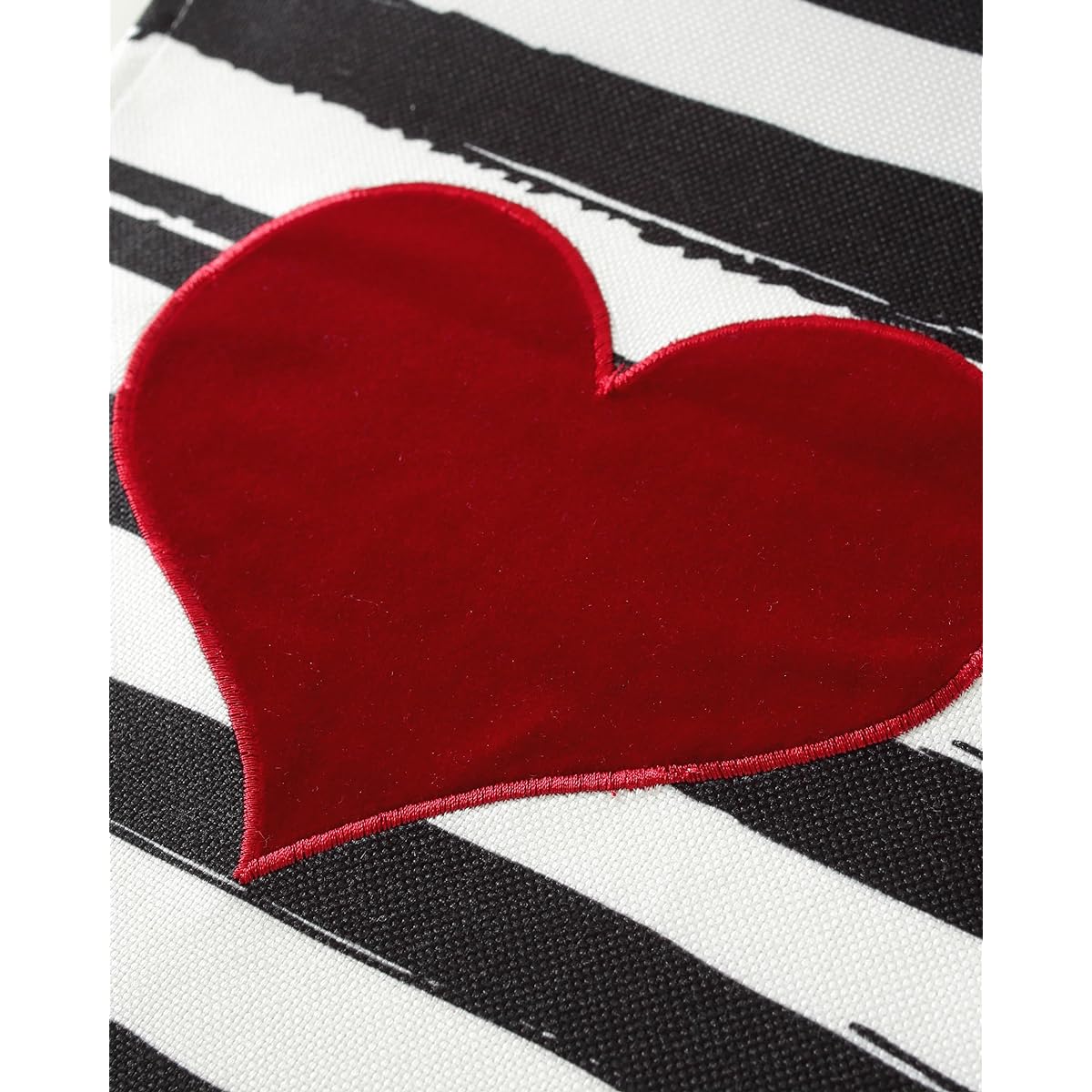 Valentine's Day Decor Table Runner 72" Length with Red Love Heart Embroidery for Birthday, Wedding Anniversary, Proposal, Engagement, Romantic Event