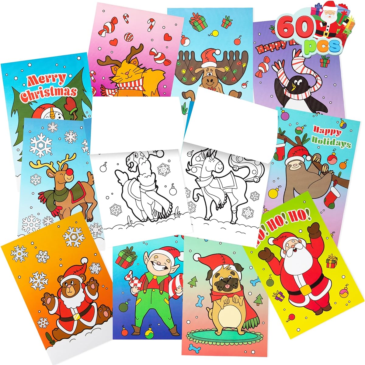 Christmas Coloring Book 60 Sheets