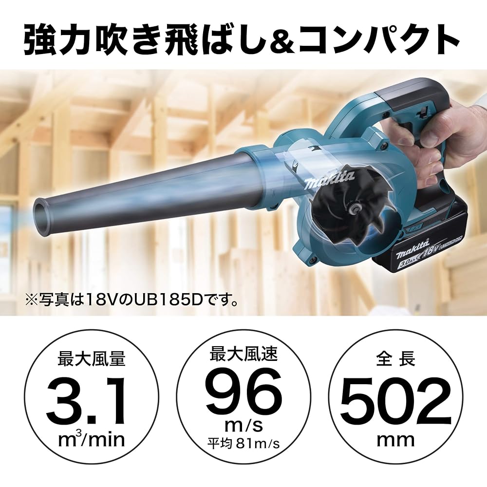 Makita Rechargeable Blower 14.4V 3Ah with Battery and Charger UB144DRF