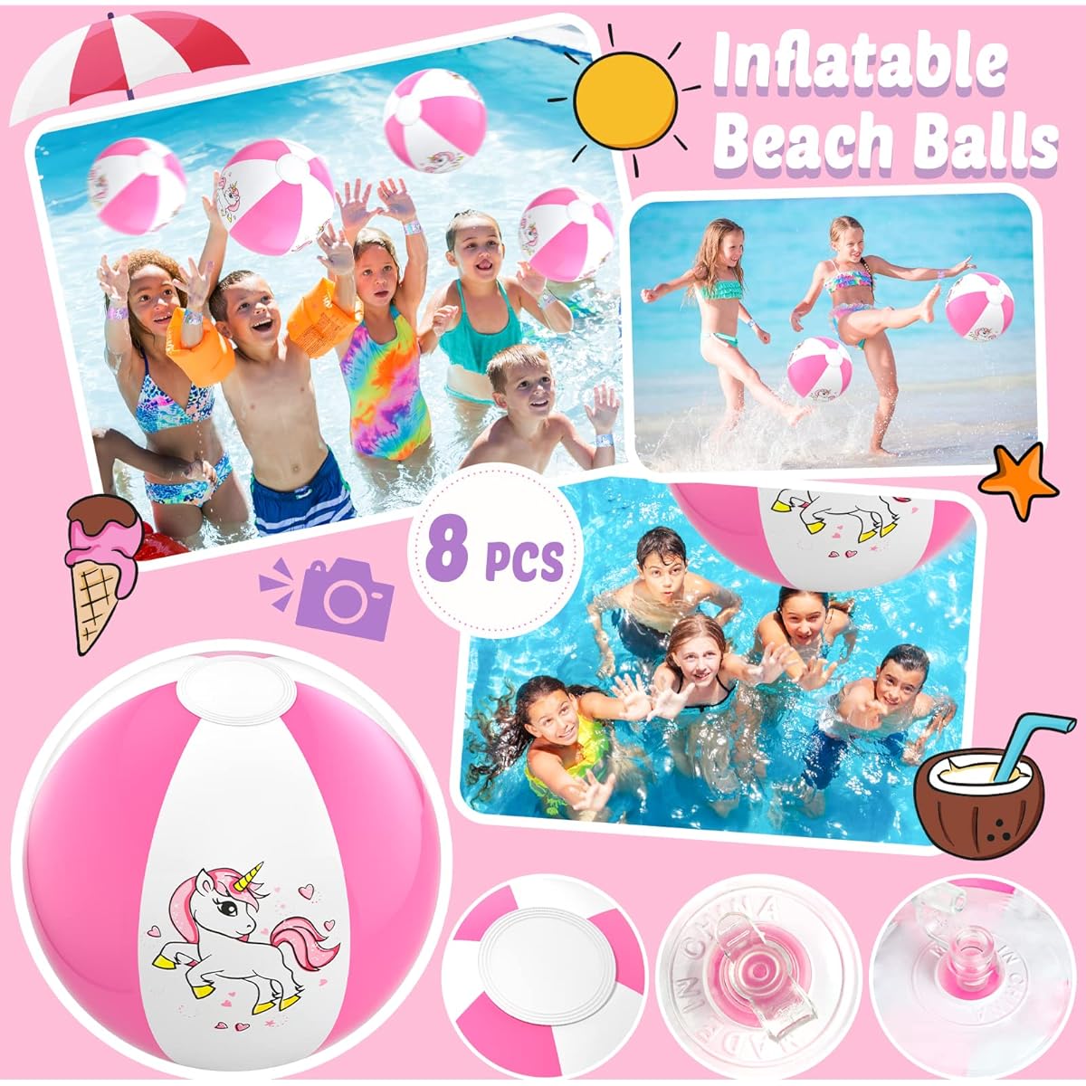 INNOCHEER Kids Beach Pool Party Favors