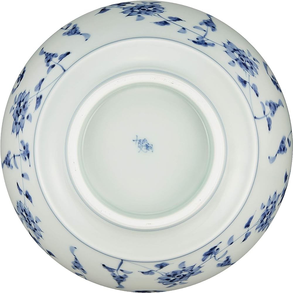 Arita Ware Ultimate Ramen Bowl Bunsho Kiln Dyed Flower Crest R0024