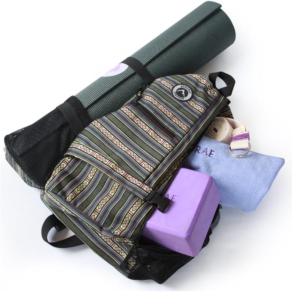 Aurorae Yoga Multipurpose Crossbody Sling Back Pack Bag. Mats are sold separately.