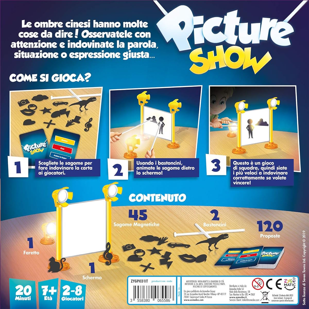Asmodee - Picture Show Color Table Game 8251