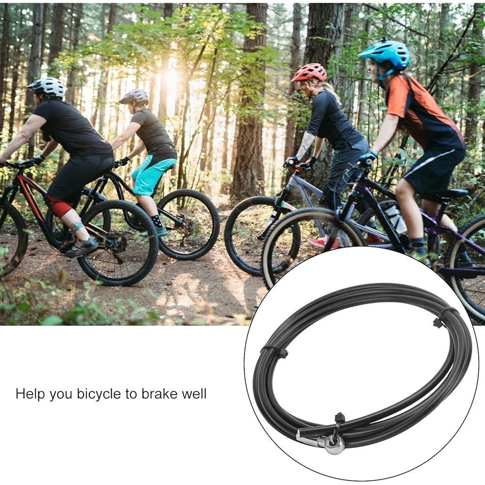 Teror Bike Brake Oil Tube, Bicycle 2M Disc Brake Oil Tube Brake Hose with Connection Insert for MAGURA MT4/MT4E/MT5