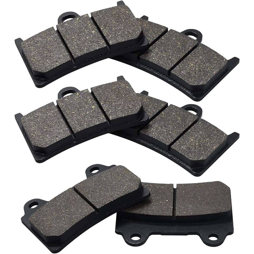 Cyleto Front and Rear Brake Pads for YAMAHA XV1700 Roadstar 1700 2004-2009 XV 1700 Road Star Midnight Silverado 2004 2005 2006 2007