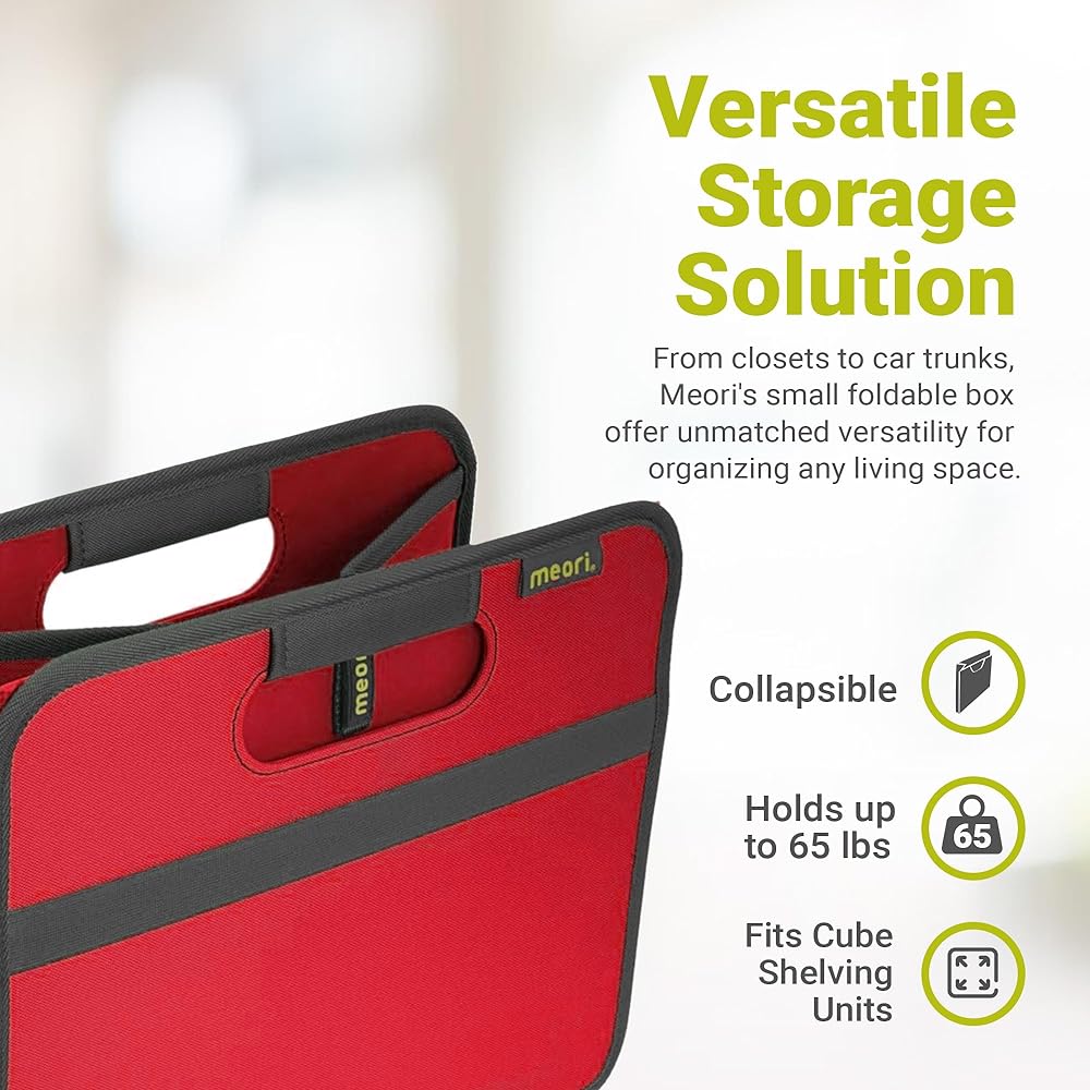 meori storage box classic solid red S A100062
