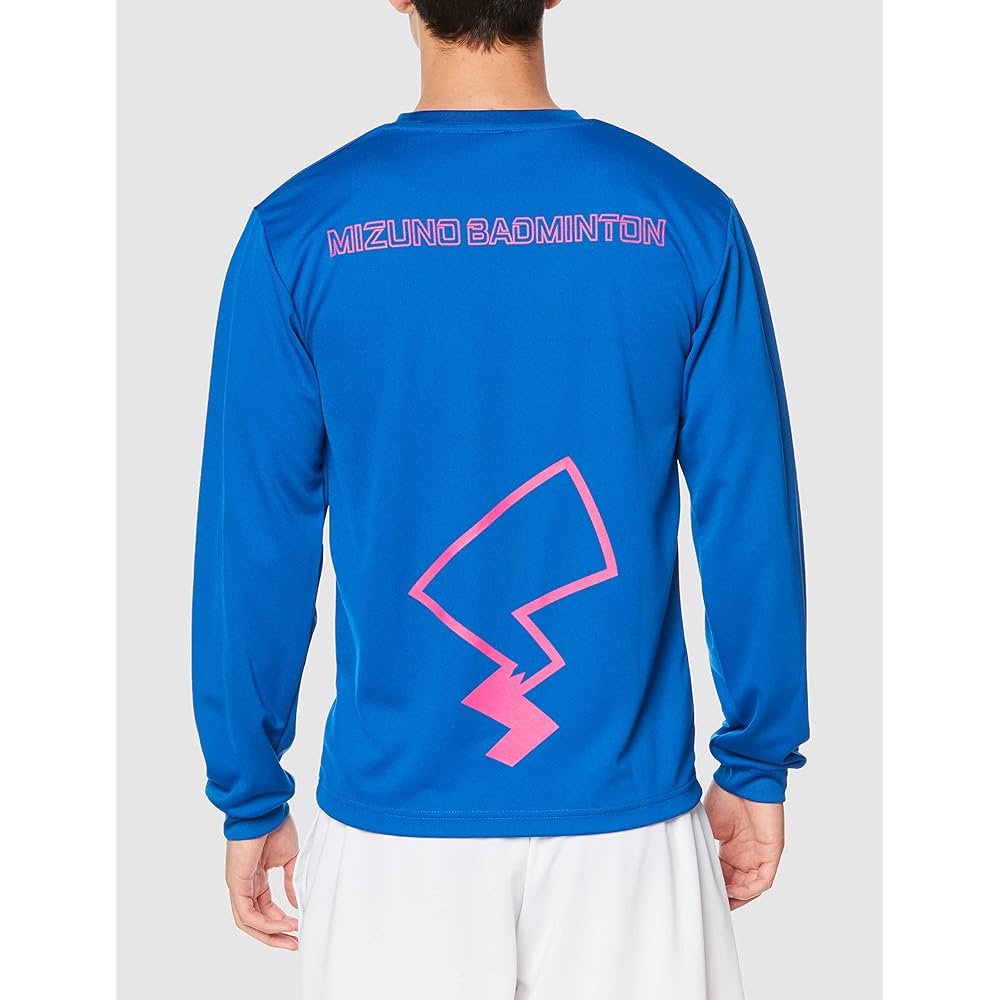 [Mizuno] Pokemon Badminton Pikachu Long Sleeve T-Shirt 72JA2P01
