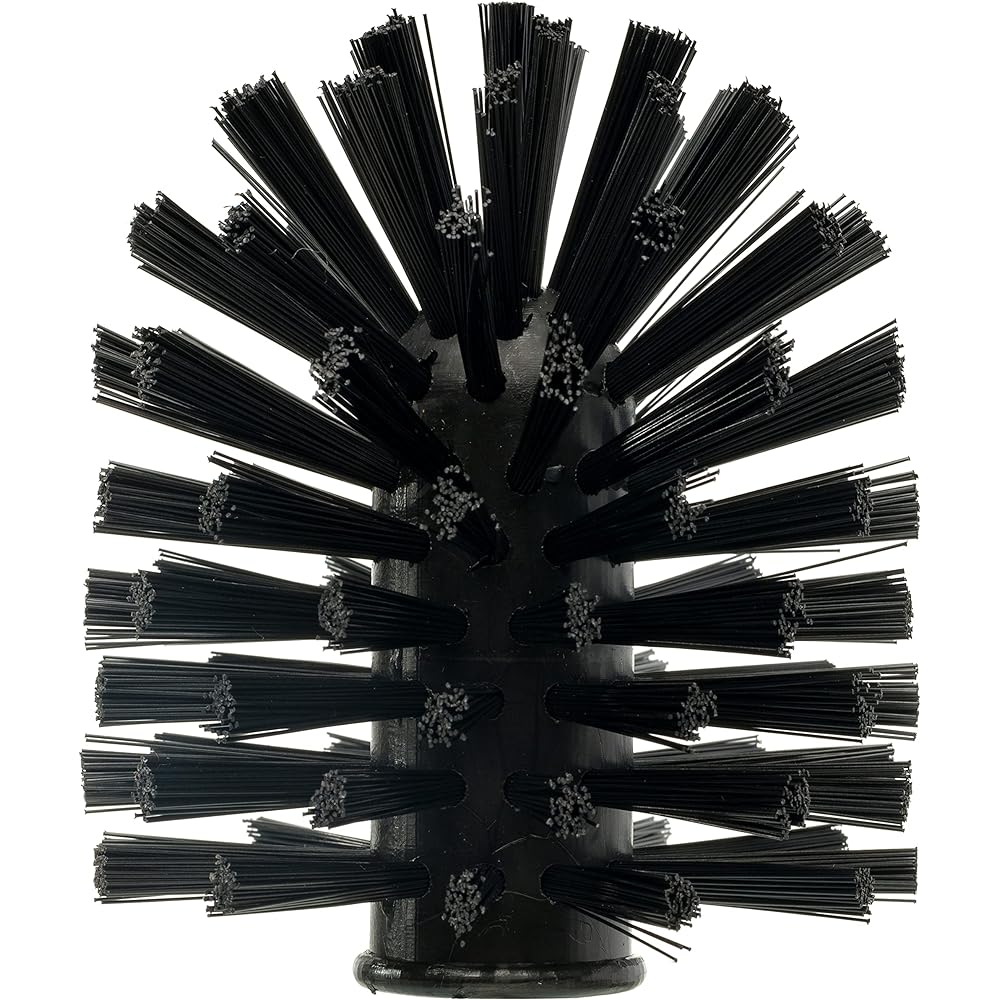 Redecker Toilet Brush Set Metal Holder (Black) 40cm