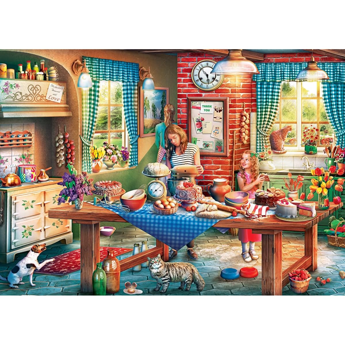 MasterPieces 550 Piece Jigsaw Puzzle for Adults, Families and Teens - Baking Bread - 18"x24"