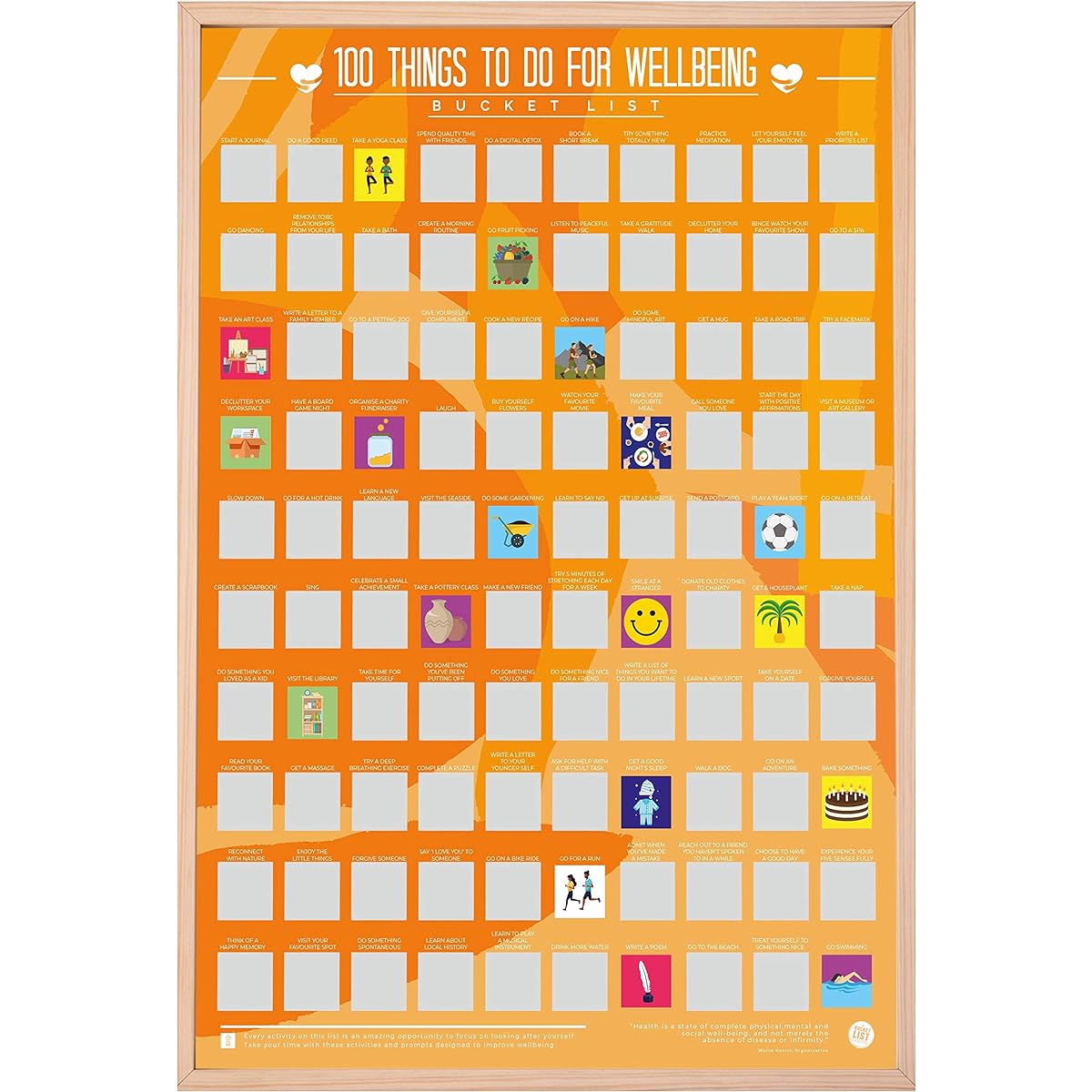 100 Things to Do for Wellbeing Bucket List