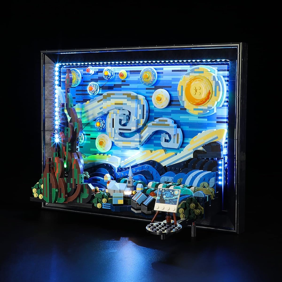 Light Tail Lights for Lego-21333 Vincent-Gogh The Starry-Night - LED Lighting Kit Compatible with Lego Building Blocks Model - Model Set Not Included