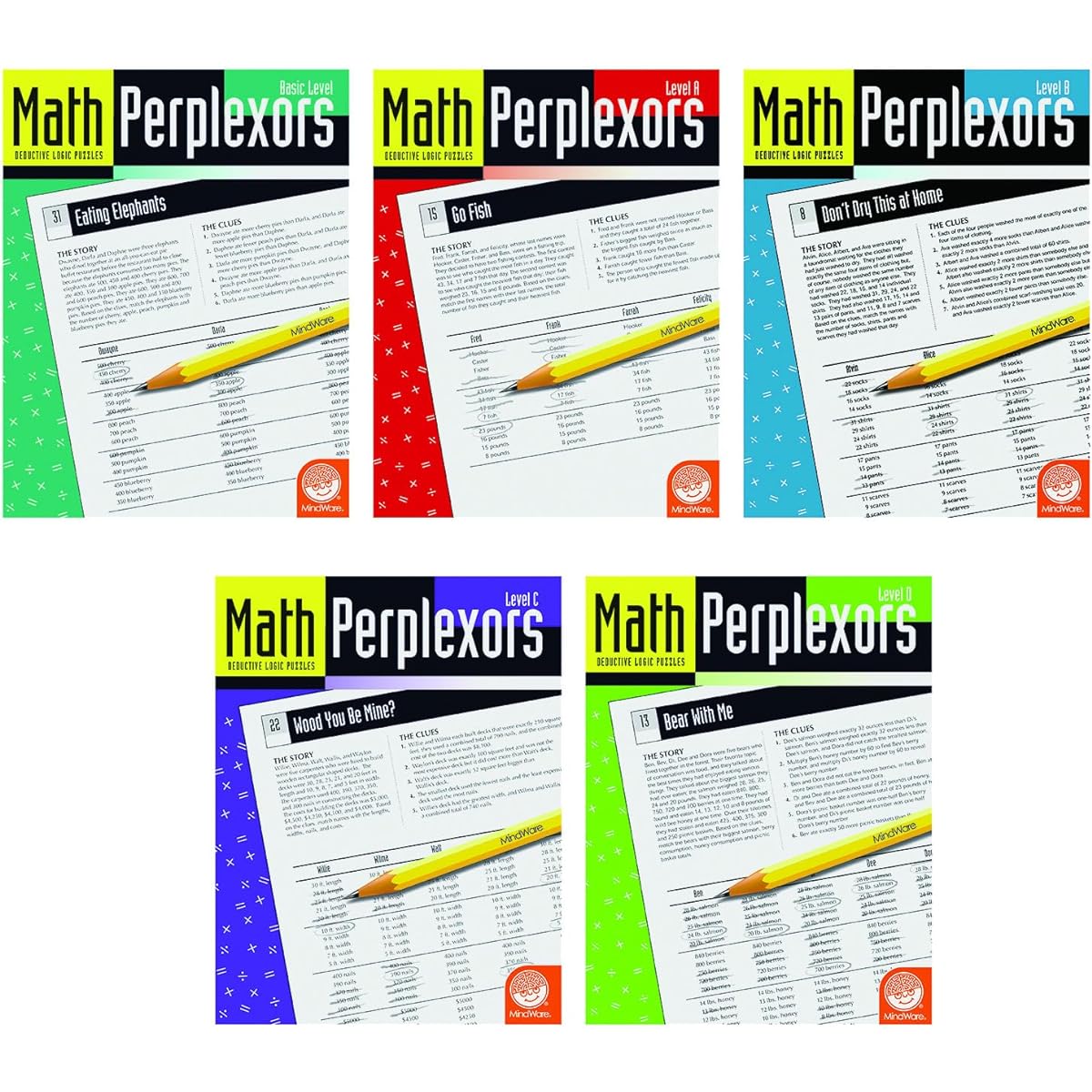 MindWare Math Perplexer: Set of 6