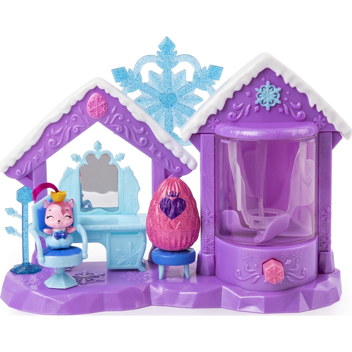 Hatchimals Colleggtibles, Glitter Salon Playset with 2 Exclusive for Kids Aged 5 & Up, Multicolor