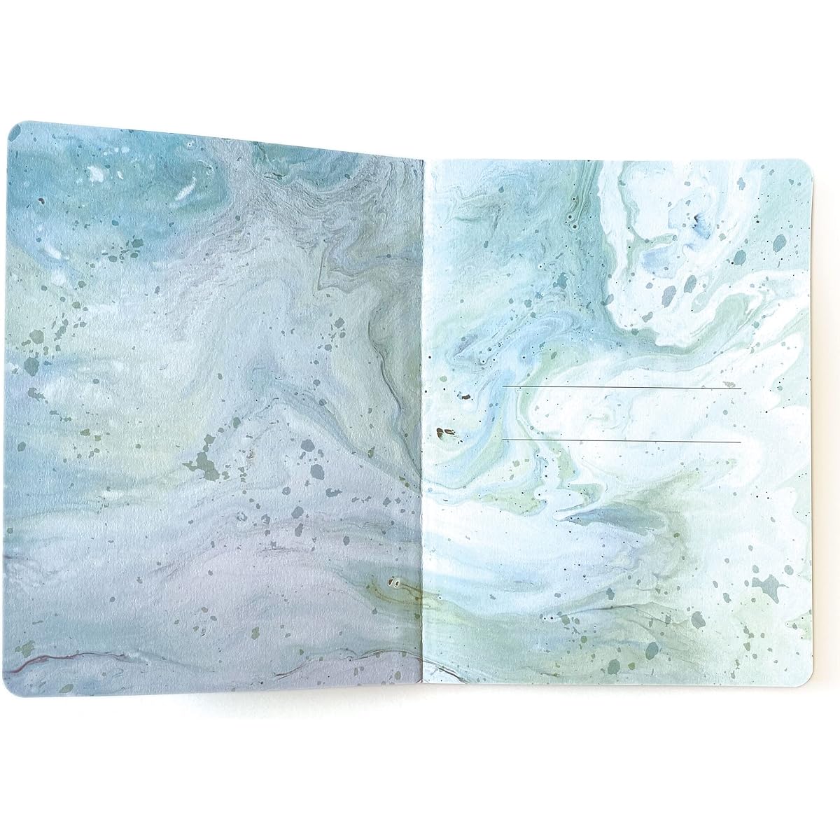 Paper House Productions JL3014 Teal Marble Softcover Journal Dot Grid Notebook