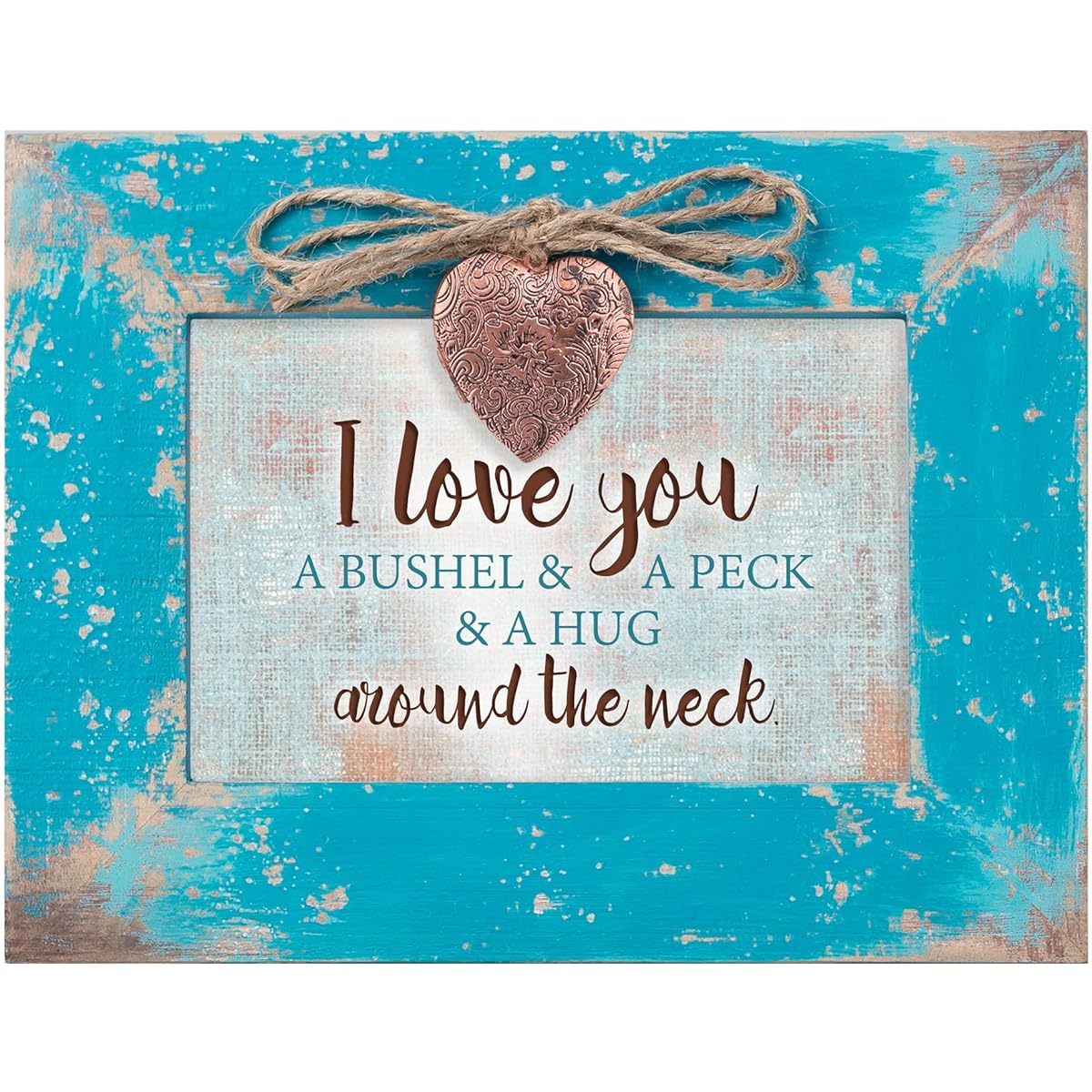 I Love You a Bushel and a Peck Teal Wood Locket Jewellery Music Box Plays Tune You are my Sunshine