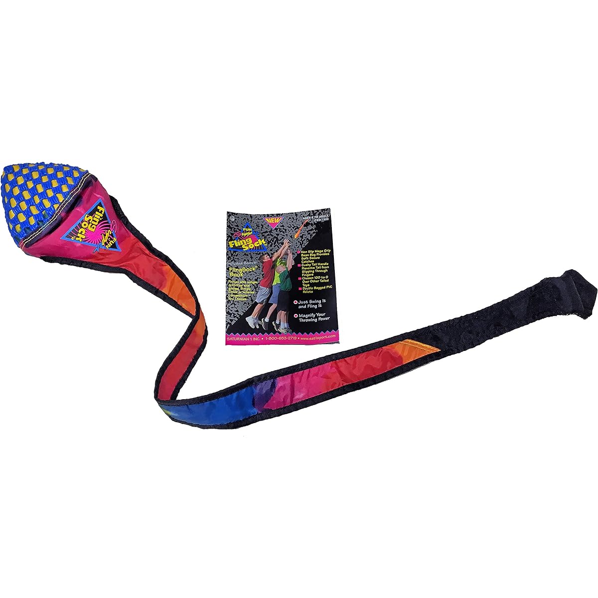 Fun Gripper Tie Dye Fling Sock Toss Game 29.0 CM & Booklet