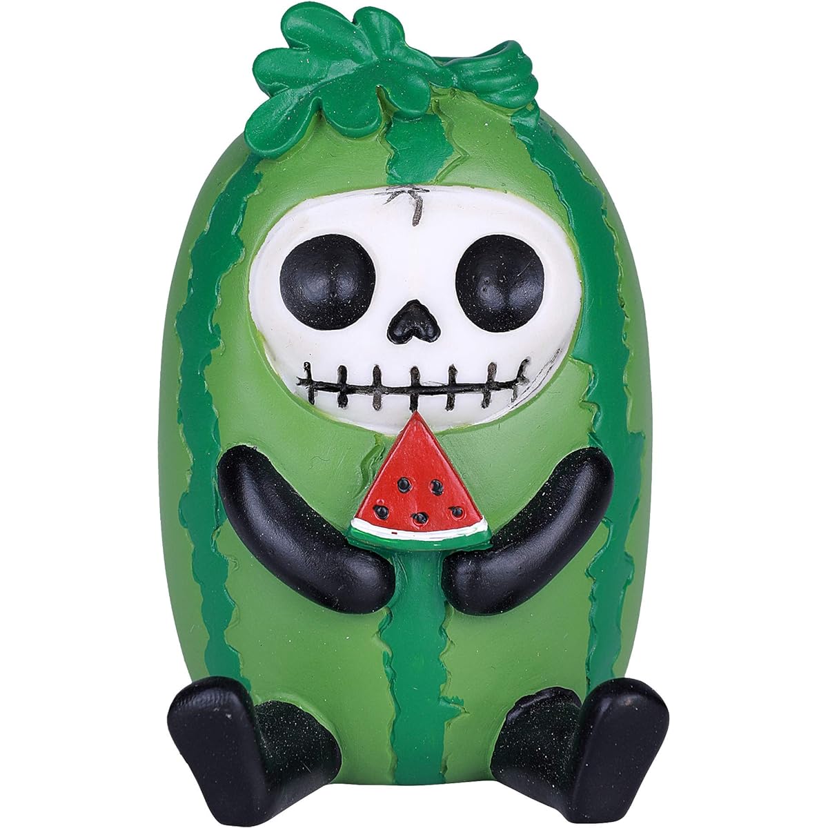 Furrybones Suika Signature Skeleton Watermelon Vine Costume Enjoy Fresh Cut Watermelon Slices