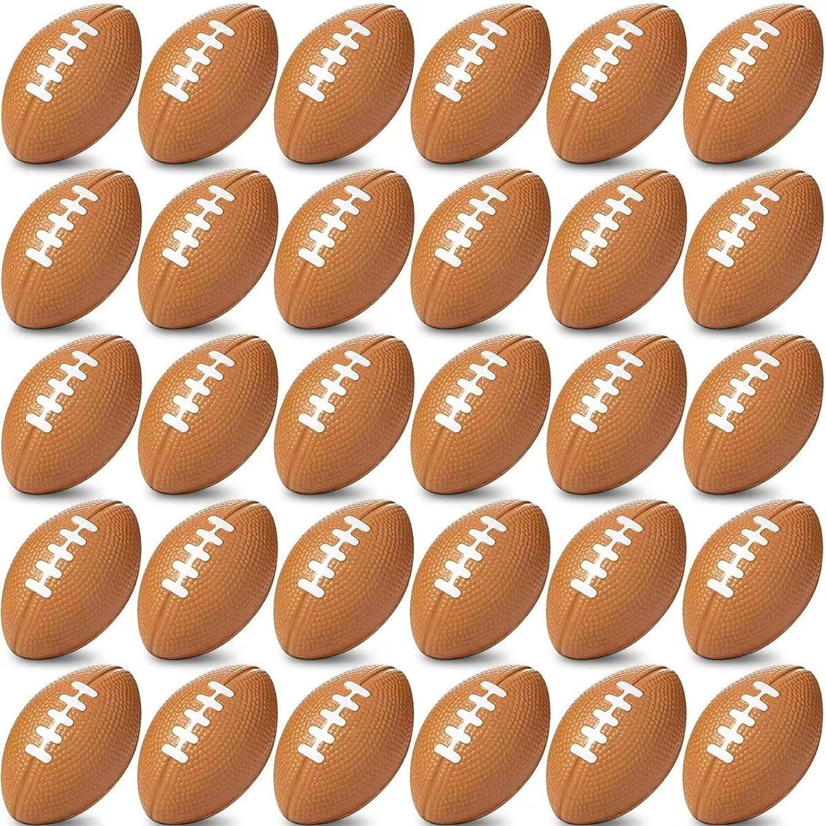 Oleitodh 96 Pack Mini Football Sports Stress Balls 2.16 x 1.38 inches