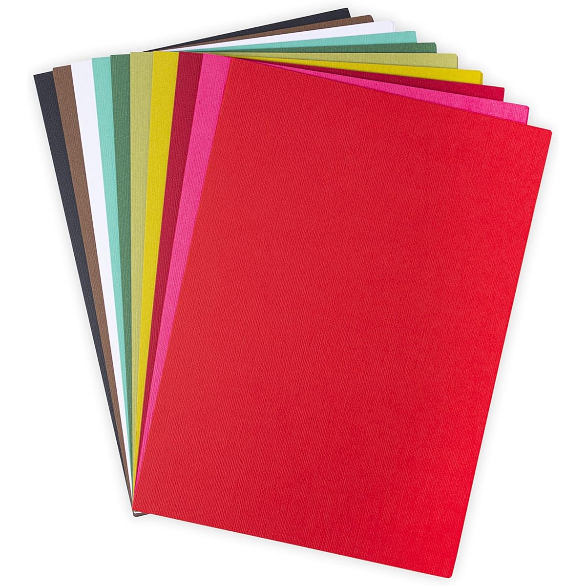 Sizzix Surfacez Cardstock Pack 8"X11.5" 60/Pkg-Festive, 10 Colors -663783