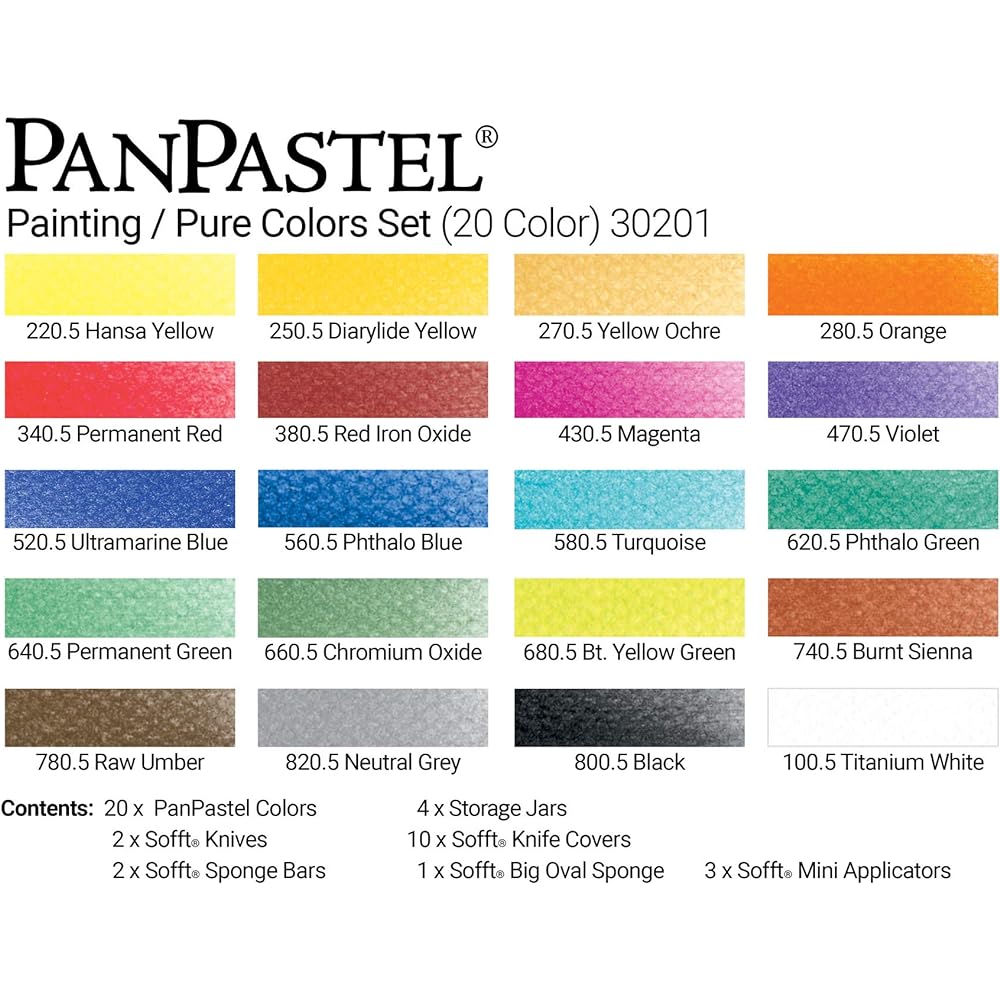 Panpastel 20 color set painting 30201