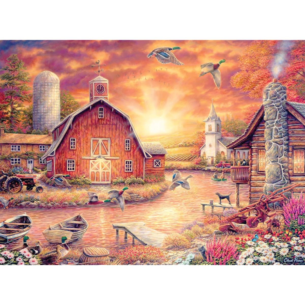 Buffalo Games Jigsaw Puzzle Honey Drip Farm 1000 Pieces